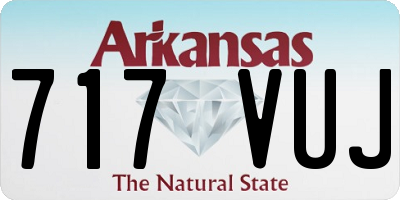 AR license plate 717VUJ