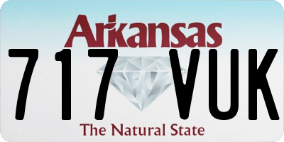 AR license plate 717VUK