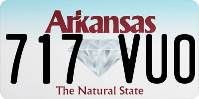 AR license plate 717VUO
