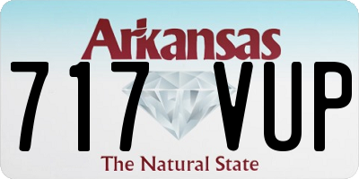 AR license plate 717VUP