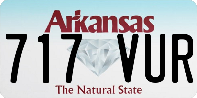 AR license plate 717VUR