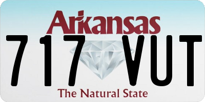 AR license plate 717VUT