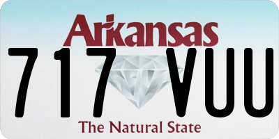AR license plate 717VUU