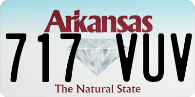 AR license plate 717VUV