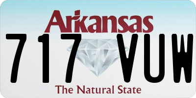 AR license plate 717VUW