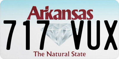 AR license plate 717VUX