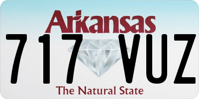 AR license plate 717VUZ