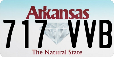 AR license plate 717VVB