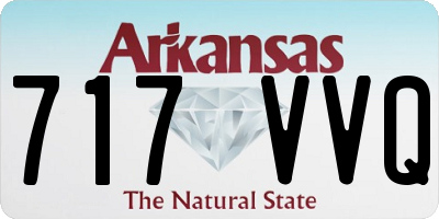 AR license plate 717VVQ