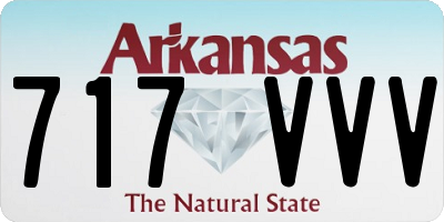 AR license plate 717VVV