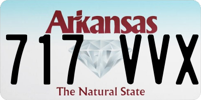 AR license plate 717VVX