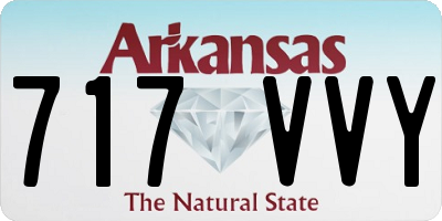 AR license plate 717VVY