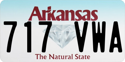 AR license plate 717VWA