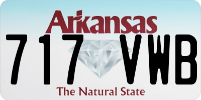 AR license plate 717VWB