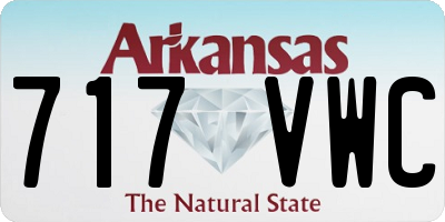 AR license plate 717VWC