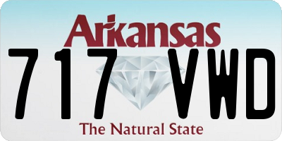 AR license plate 717VWD