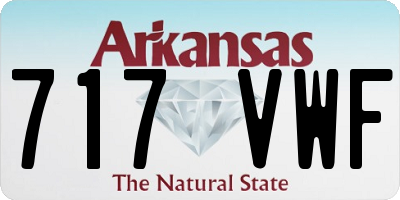 AR license plate 717VWF