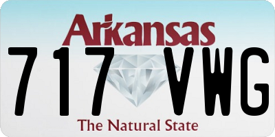 AR license plate 717VWG