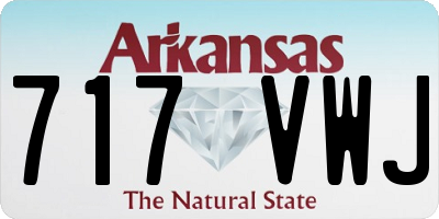 AR license plate 717VWJ