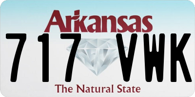 AR license plate 717VWK