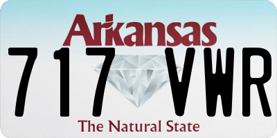 AR license plate 717VWR