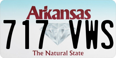 AR license plate 717VWS