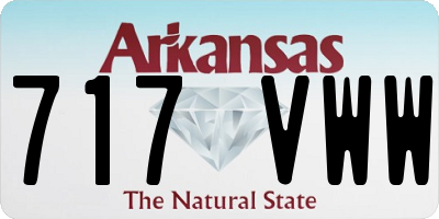 AR license plate 717VWW