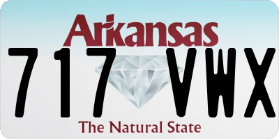 AR license plate 717VWX