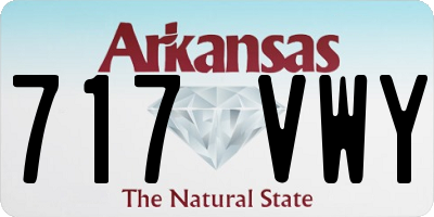 AR license plate 717VWY