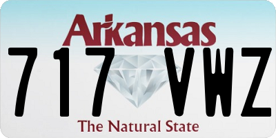 AR license plate 717VWZ