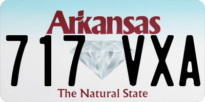 AR license plate 717VXA