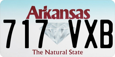 AR license plate 717VXB