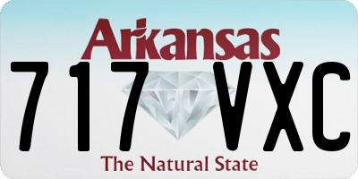 AR license plate 717VXC
