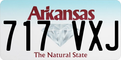 AR license plate 717VXJ