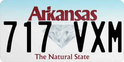 AR license plate 717VXM