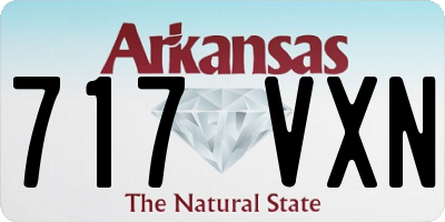 AR license plate 717VXN