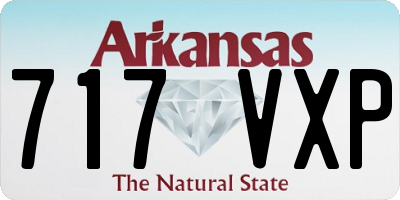 AR license plate 717VXP