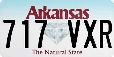 AR license plate 717VXR
