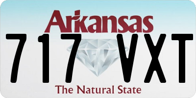 AR license plate 717VXT