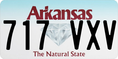 AR license plate 717VXV