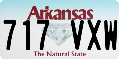 AR license plate 717VXW