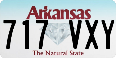 AR license plate 717VXY