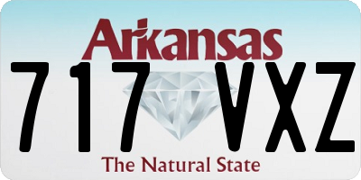 AR license plate 717VXZ
