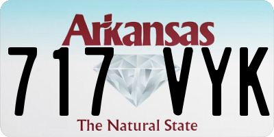 AR license plate 717VYK
