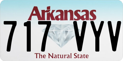 AR license plate 717VYV