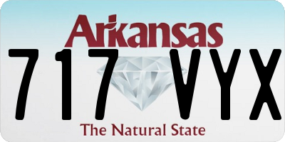 AR license plate 717VYX