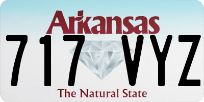 AR license plate 717VYZ