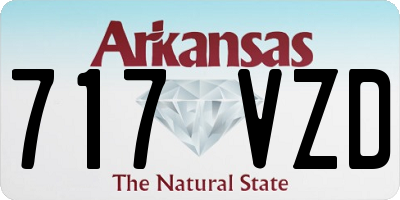 AR license plate 717VZD