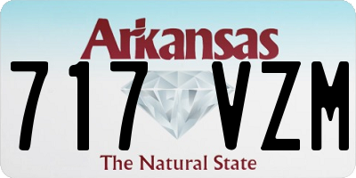 AR license plate 717VZM