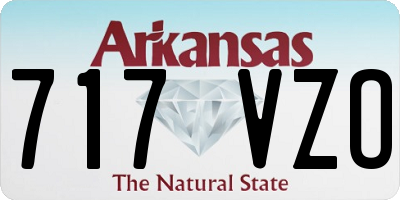 AR license plate 717VZO